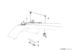 Подъемник жесткой цельносъемной крыши для BMW E30 M3 S14 (схема запасных частей)