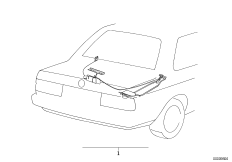 Кабриолет, автоматика складного верха для BMW E30 318i M40 (схема запасных частей)