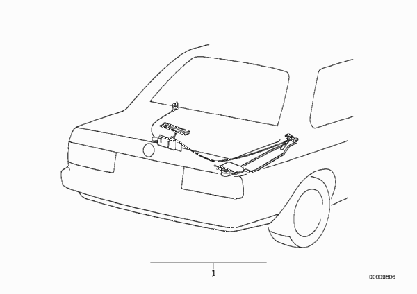 Кабриолет, автоматика складного верха для BMW E30 M3 S14 (схема запчастей)