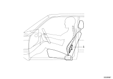 Комплект дооснащения поясничной опоры для BMW E36 323i M52 (схема запасных частей)