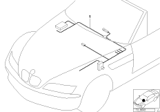система поддержания заданной скорости для BMW Z3 Z3 1.9 M43 (схема запасных частей)