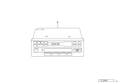 Радиопр.с магнитолой и управл.CD-чейндж. для BMW E30 316i M10 (схема запасных частей)