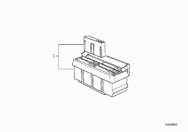 Блок для кассет для BMW E32 730iL M30 (схема запчастей)
