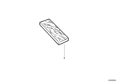 Деревянная планка блока для кассет для BMW E34 525td M51 (схема запасных частей)