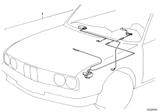 система поддержания заданной скорости для BMW E34 525i M50 (схема запасных частей)