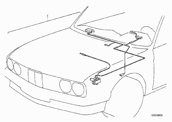система поддержания заданной скорости для BMW E34 525td M51 (схема запчастей)