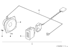 Устройство громкой связи для BMW E36 316i 1.6 M43 (схема запасных частей)