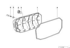 Крышка картера двигателя для BMW 89V3 K 1200 LT 99 (0545,0555) 0 (схема запасных частей)