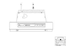 Радиоприемник BMW Professional RDS для BMW E39 525i M54 (схема запасных частей)