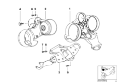 Панель приборов Facelift для MOTO 259R R 1100 R 94 (0402,0407) 0 (схема запасных частей)