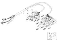 Жгут проводов комбинации приборов для BMW 89V3 K 1200 RS 97 (0544,0554) 0 (схема запасных частей)