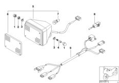 Проблесковые фонари для MOTO R22 R 1150 RT 00 (0419,0499) 0 (схема запасных частей)