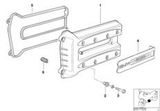 Крышка головки блока цилиндров для MOTO K41 K 1200 RS 01 (0547,0557) 0 (схема запасных частей)