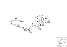 Клапаны/трубопроводы системы впрыска для BMW K41 K 1200 RS 01 (0547,0557) 0 (схема запасных частей)