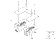 Фиксатор верхнего контейнера для BMW R22 R 1150 RT 00 (0419,0499) 0 (схема запасных частей)