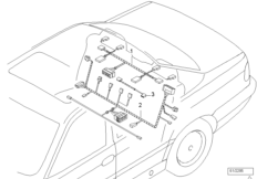Провода сиденья Зд для BMW E38 L7 M73 (схема запасных частей)