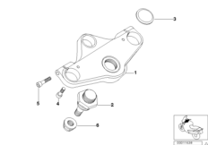 Перемычка вилки Вх для BMW K41 K 1200 RS 01 (0547,0557) 0 (схема запасных частей)