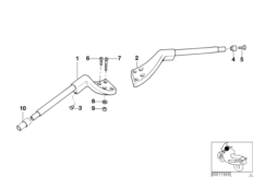 Руль с обогреваемой ручкой для MOTO 259R R 1100 R 94 (0402,0407) 0 (схема запасных частей)