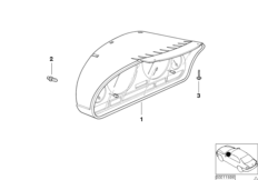 комбинация приборов для BMW E38 L7 M73N (схема запасных частей)
