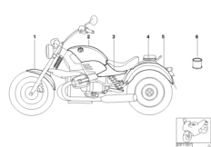 Окрашенные детали 801 Elfenbein/Peach для BMW 59C3 R 1200 C Indep. 00 (0405,0433) 0 (схема запасных частей)