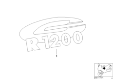Надпись для MOTO 59C2 R 1200 Montauk 03 (0309,0319) 0 (схема запасных частей)