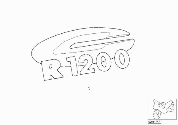 Надпись для BMW 59C3 R 1200 C Indep. 00 (0405,0433) 0 (схема запчастей)