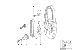 Система зажигания/импульсный датчик для BMW A61 A61 (9251) 0 (схема запасных частей)