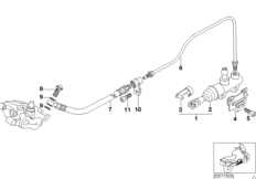 Главный тормозной цилиндр Зд для BMW 59C3 R 1200 C Indep. 00 (0405,0433) 0 (схема запасных частей)