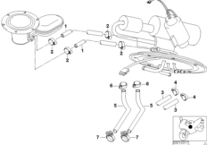 Вентиляция топливной системы/допол.элем. для BMW 59C1 R 1200 C 97 (0424,0434) 0 (схема запасных частей)