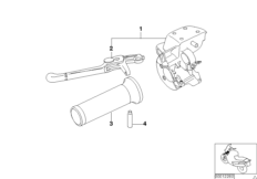 Арматура сцепления для BMW 59C3 R 1200 C Indep. 00 (0405,0433) 0 (схема запасных частей)