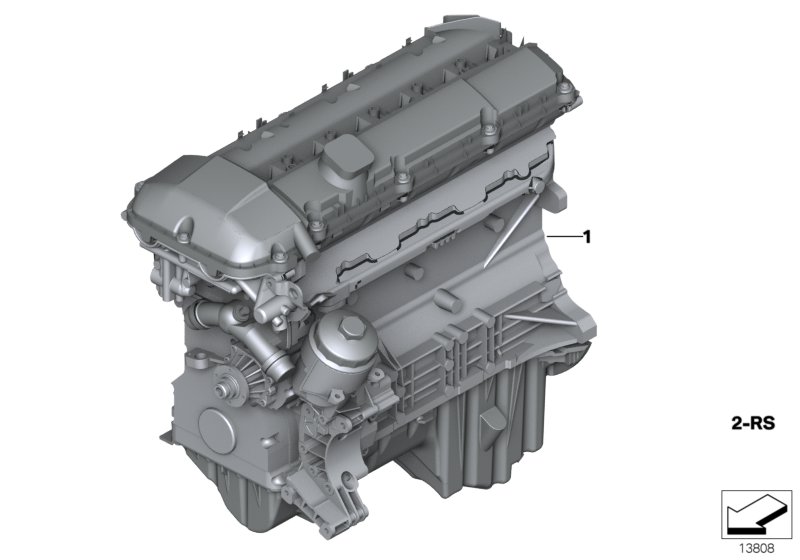 Силовой агрегат для BMW Z3 Z3 2.8 M52 (схема запчастей)