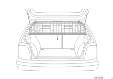 Разделительная решетка багажн.отделения для BMW E91N 318d N47 (схема запасных частей)