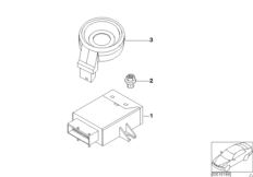 EWS ЭБУ/ПП-блок/кронштейн для BMW E46 318Ci N46 (схема запасных частей)