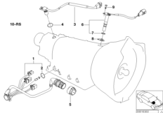 A5S300J импульсный датчик/жгут проводов для BMW E36 320i M52 (схема запасных частей)