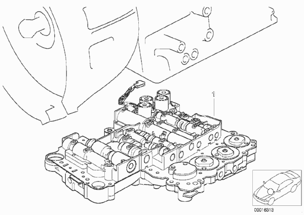 A5S300J Гидравлический блок управления для BMW E36 328i M52 (схема запчастей)