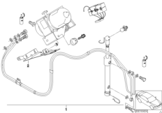 Складной верх с э/гидравлич. приводом для BMW Z3 Z3 2.8 M52 (схема запасных частей)