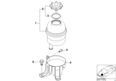 Масляный резервуар/детали для BMW E46 M3 CSL S54 (схема запасных частей)