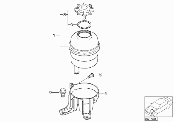 Масляный резервуар/детали для BMW E46 325i M54 (схема запчастей)