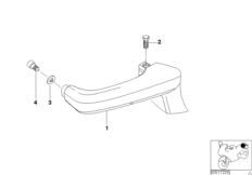 Ручка установочного рычага для BMW 89V3 K 1200 LT 99 (0545,0555) 0 (схема запасных частей)