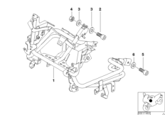 Держатель облицовки для BMW 259S R 1100 S 98 (0422,0432) 0 (схема запасных частей)
