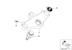 Перемычка вилки Вх для BMW 259S R 1100 S 98 (0422,0432) 0 (схема запасных частей)