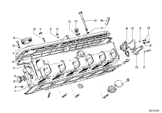Крышка головки блока цилиндров/доп.эл. для BMW E9 3.0CSi M30 (схема запасных частей)