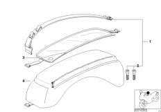 Сумка на топливный бак для BMW 59C3 R 1200 C Indep. 00 (0405,0433) 0 (схема запасных частей)
