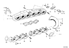 Всасывающий патрубок для BMW E9 3.0CSi M30 (схема запасных частей)