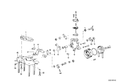 Дроссельная заслонка карбюратора для BMW E9 3.0CSL M30 (схема запасных частей)