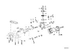 Дроссельная заслонка карбюратора для BMW E9 2800CS M30 (схема запасных частей)