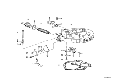 Крышка карбюратора/поршень/поплавок для BMW E9 3.0CS M30 (схема запасных частей)
