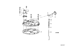 Крышка карбюратора/поршень/поплавок для BMW E9 3.0CS M30 (схема запасных частей)