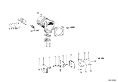 Корпус дроссельной заслонки для BMW E9 3.0CSi M30 (схема запасных частей)
