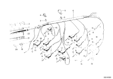 Жгут проводов для BMW E9 3.0CSiL M30 (схема запасных частей)